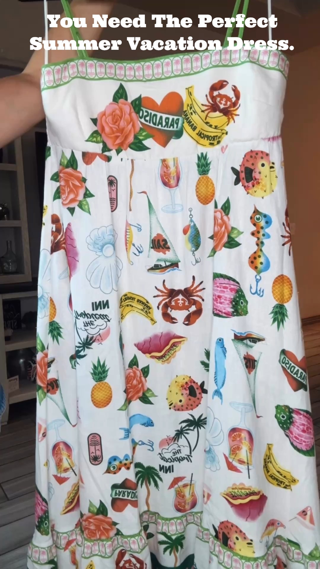 I am obsessed with this fun dress!! I can’t wait to wear this in Florida! Wearing a large. Found one like it on Amazon for a great price! 

#LTKMidsize #LTKSummerEdit #LTKPetite