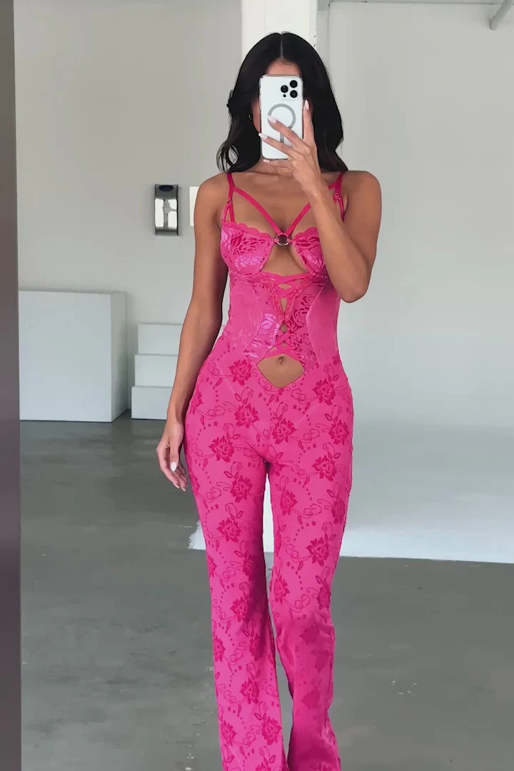AVALON JUMPSUIT PINK | Outcast Clothing