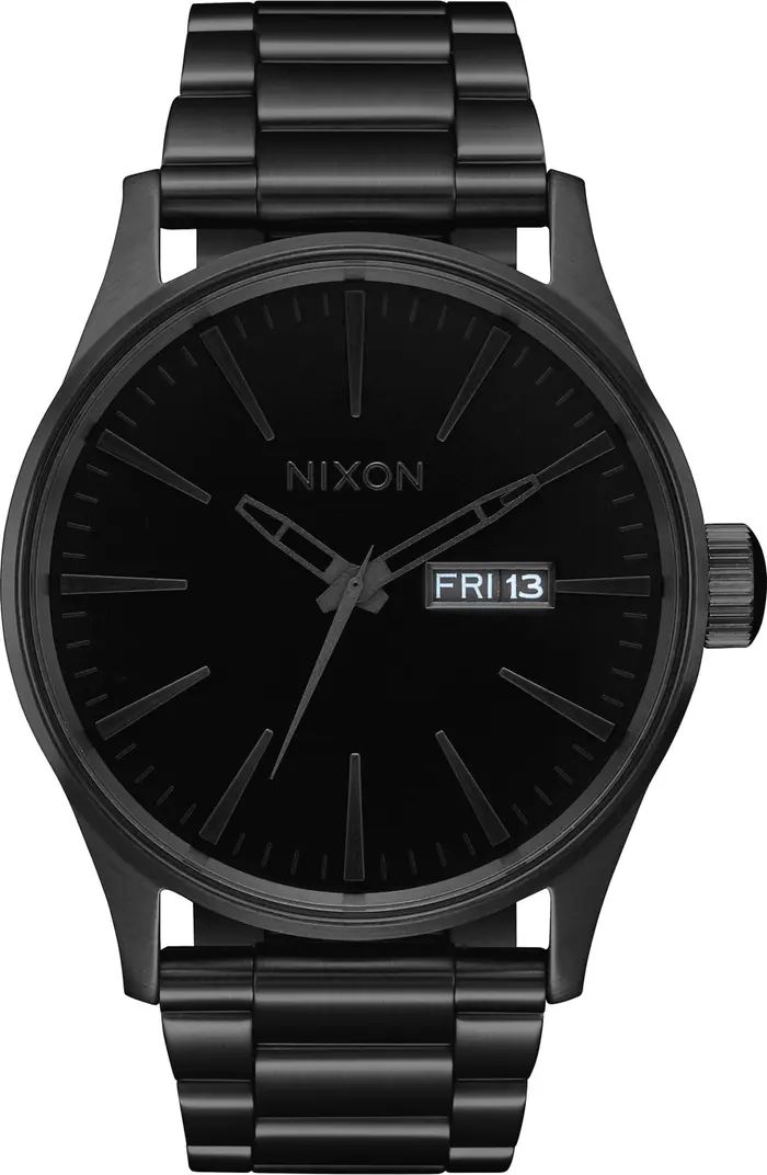 Nixon The Sentry Bracelet Watch, 42mm | Nordstrom | Nordstrom