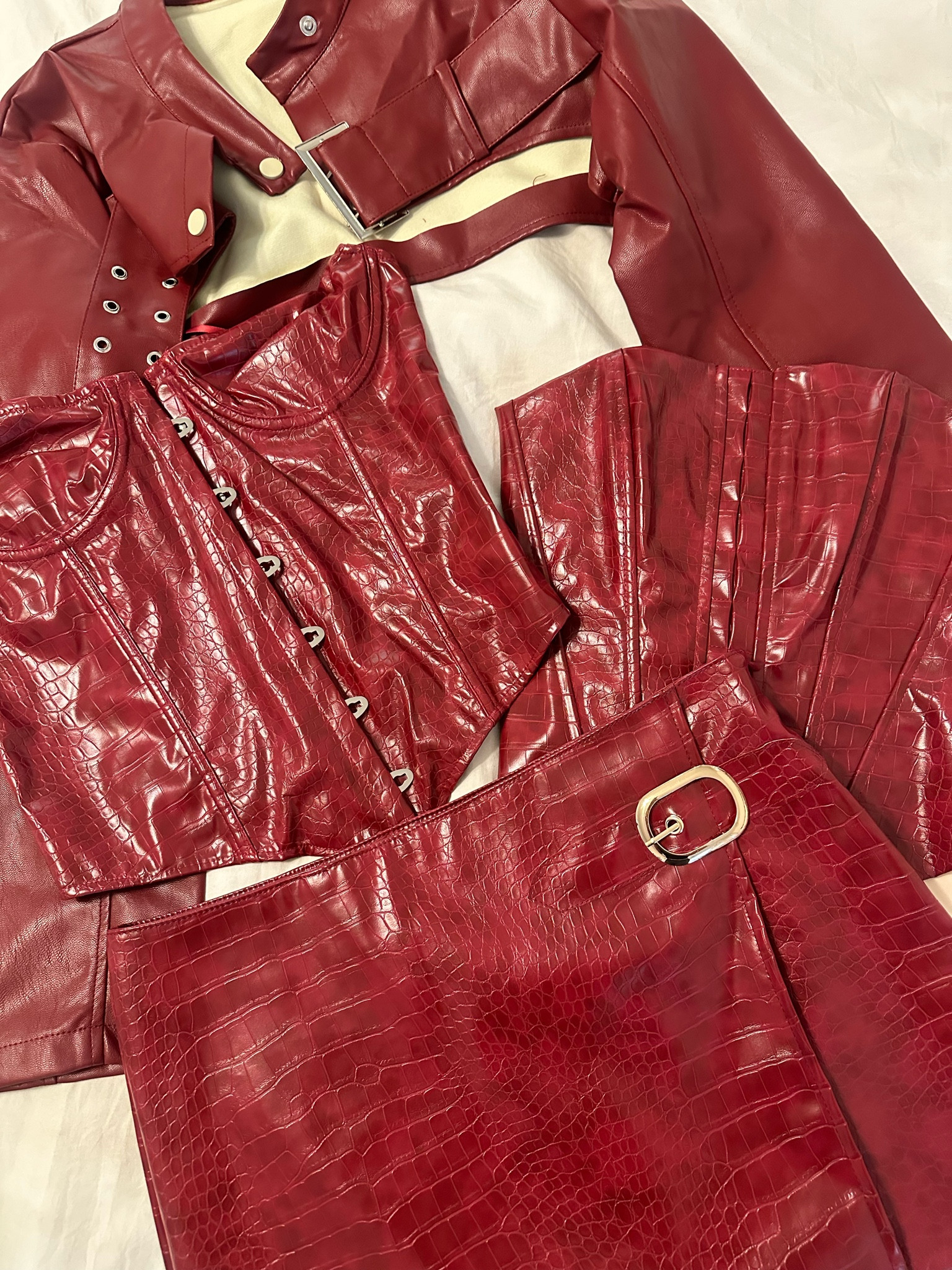 Red leather set

#LTKStyleTip #LTKSeasonal #LTKFindsUnder50
