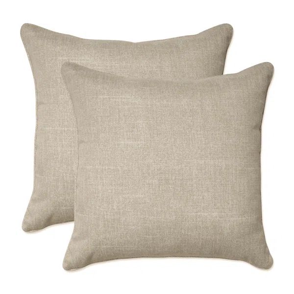 Graphite Outdoor Square Pillow Cover & Insert (Set of 2) | Wayfair North America