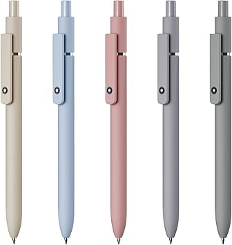 Amazon.com: Eeoyu 5pcs Gel Pens Quick Dry Ink Pens Fine Point Retractable Roller Ball Pens Black ... | Amazon (US)