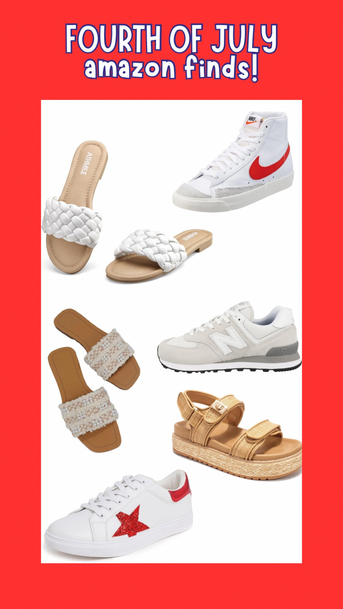 #ltkshoe #redwhiteblue #fourthofjuly #outfitinspo #amazon #amazonfind 

#LTKSeasonal #LTKActive #LTKfindsunder100