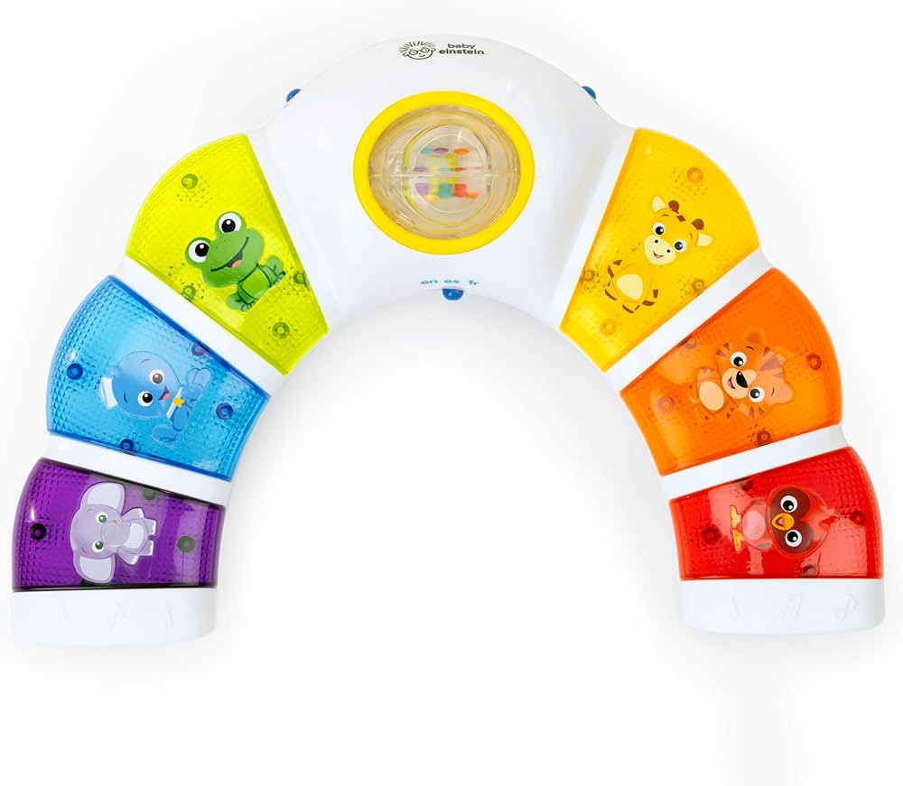 Baby Einstein Glow & Discover Light Bar Musical Activity Station and Tummy Time Toy, Montessori C... | Amazon (US)