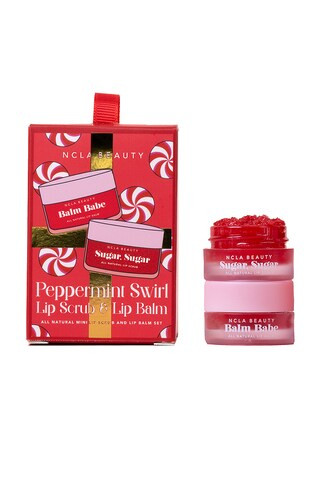 NCLA Peppermint Swirl Lip Treatment Duo Gift Set Ornaments in Peppermint Swirl from Revolve.com | Revolve Clothing (Global)