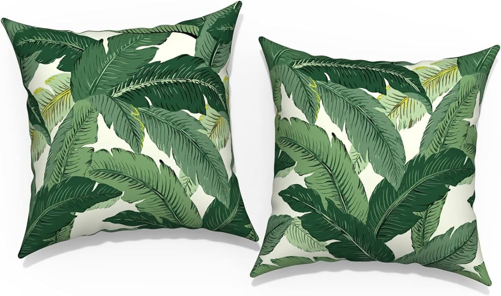 TWLEAR Outdoor Throw Pillow Covers 18”x18”, Decorative Pillow Case for Patio Furniture, Moder... | Amazon (US)
