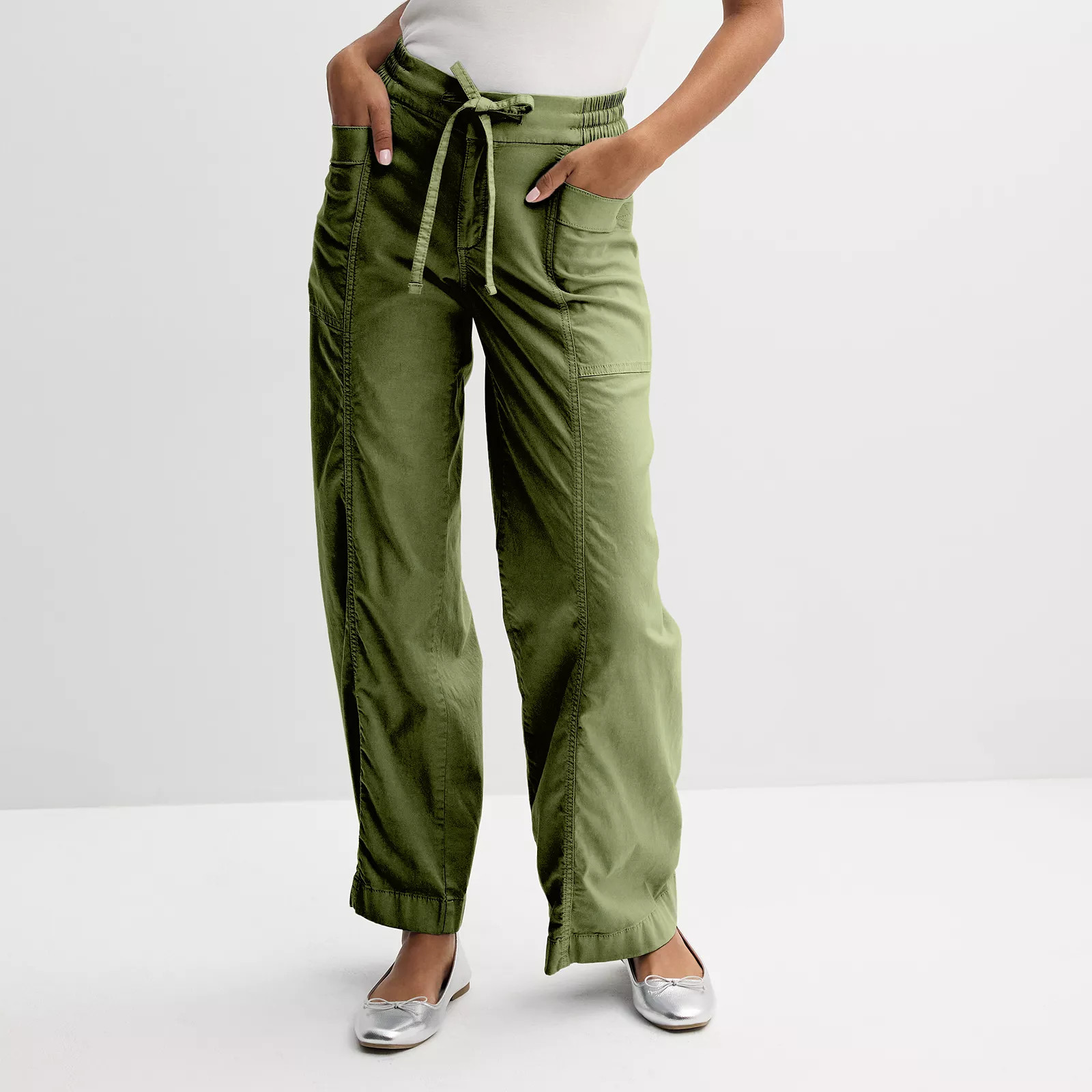 Juniors' SO® Mid-Rise Pull-On Utility Pants | Kohl's