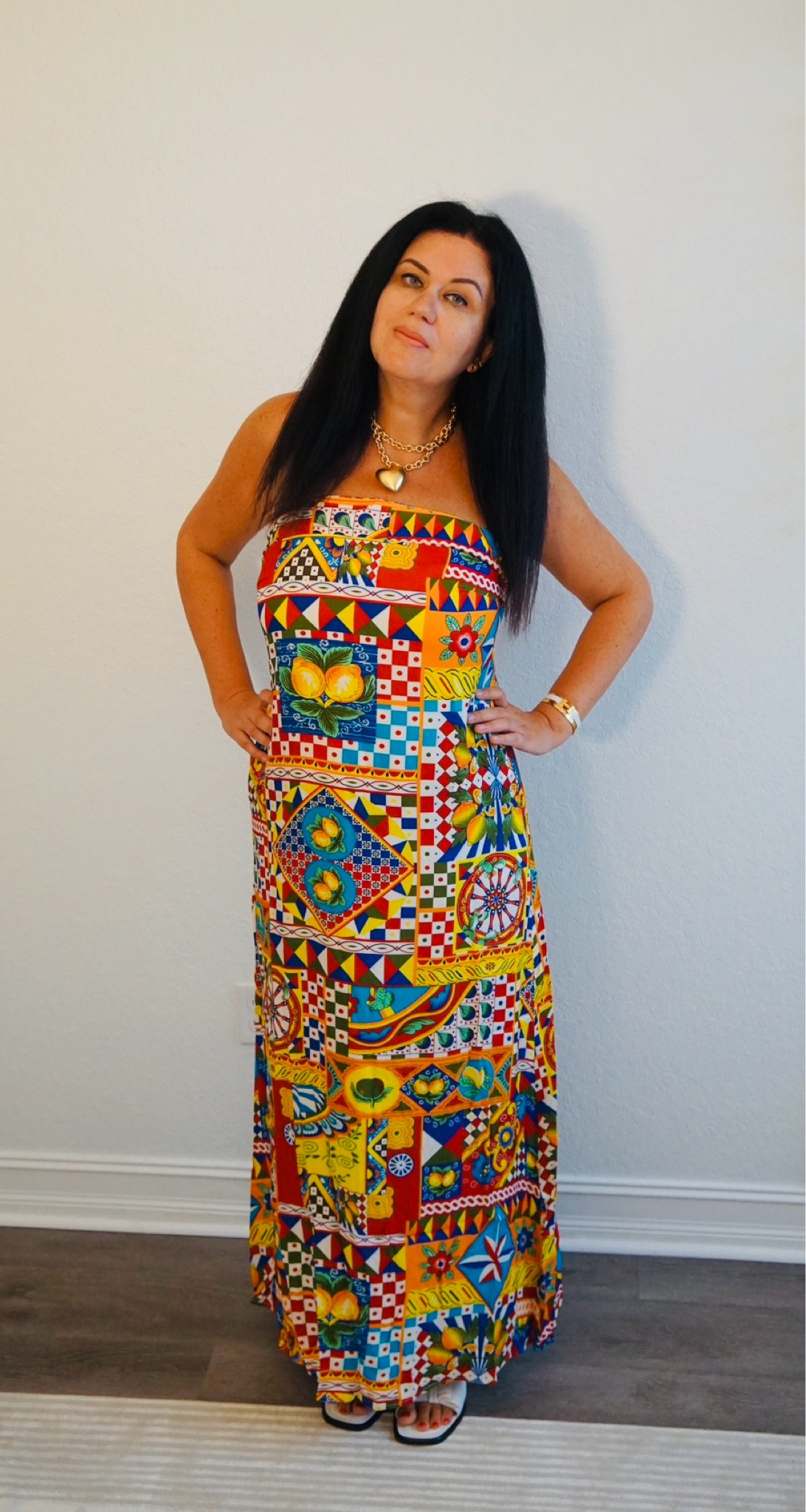 Dolce vibes! This is one stunning dress!!! Excellent quality!

Love this necklace as well. Such a statement piece!
#SevenWonders
#RoxanneAssoulin
#M.GEMI


#LTKSeasonal #LTKSaleAlert #LTKFindsUnder100