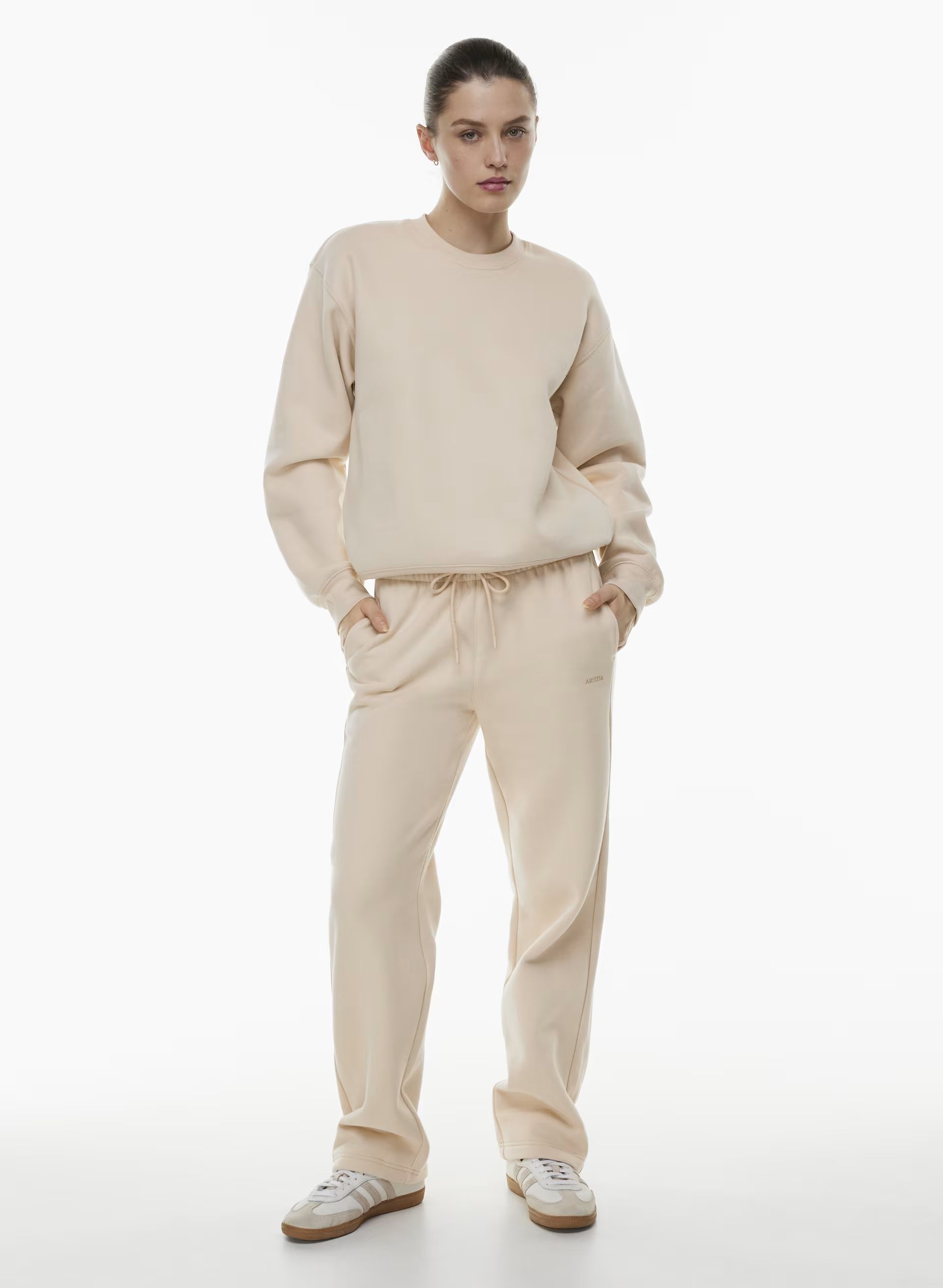 COZY FLEECE BOYFRIEND STRAIGHT SWEATPANT | Aritzia