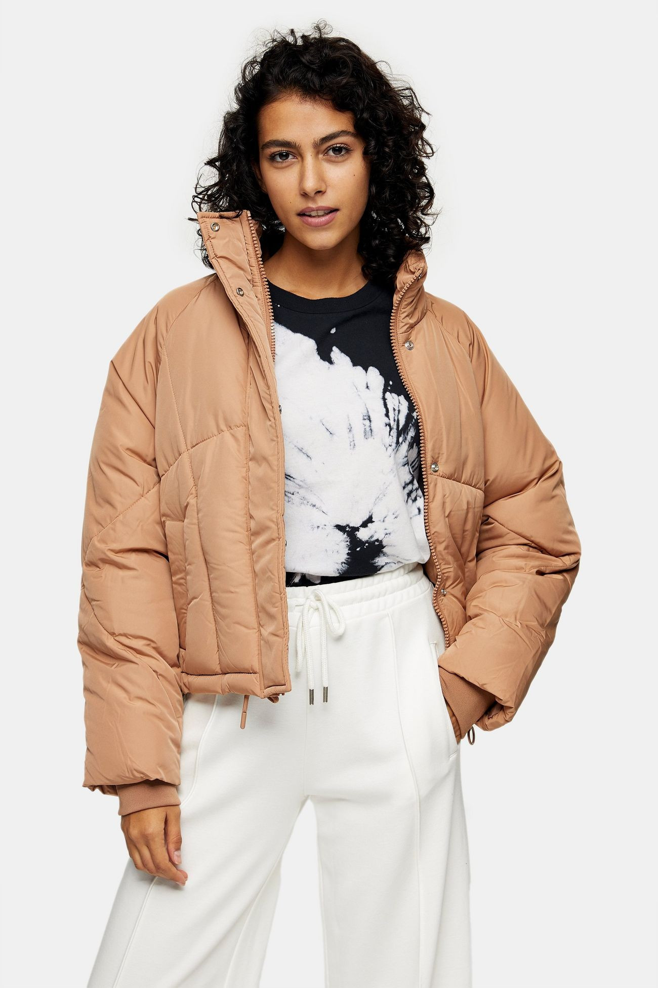 Rose Pink Padded Puffer Jacket | Topshop UK