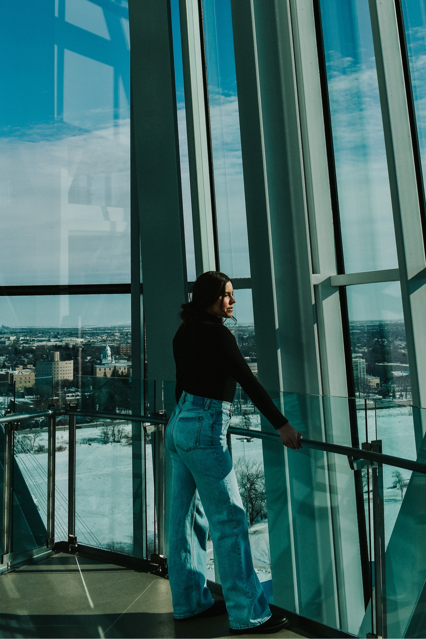 Travel Outfit Idea | What to wear to a museum | Sophisticated Travel Outfit | I love to throw on some variation of a bodysuit, jeans, and throw my hair into a low bun! 

#LTKfit #LTKFind #LTKunder100