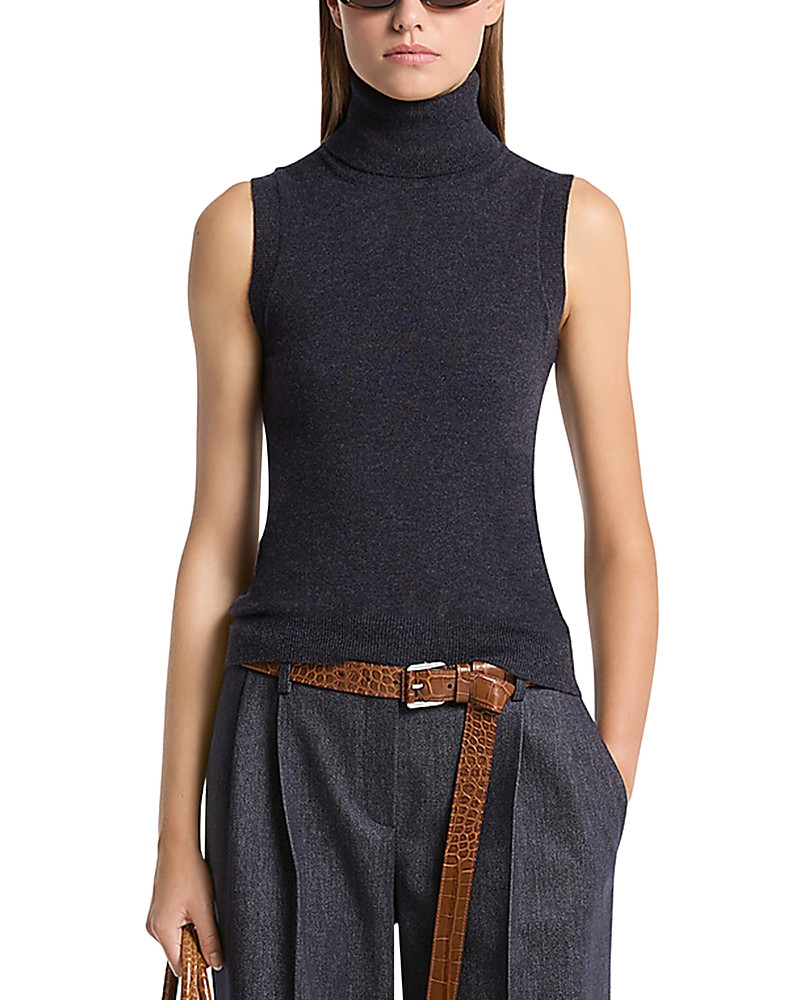 Michael Kors Collection Cashmere Sleeveless Turtleneck Sweater | Bloomingdale's (US)