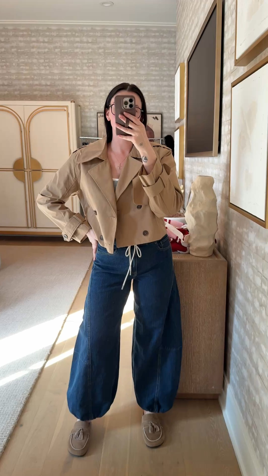 AFTIA makes these jeans $57! The balloon style isn't for everyone, but I LOVE them. They’re a linen blend denim so they’re thinner and super soft. I’m in a 28R

#LTKootd #LTKmomlife #LTKSaleAlert