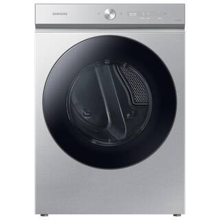 Samsung Bespoke 7.6 cu. ft. Ultra-Capacity Vented Smart Electric Dryer in Silver Steel with Super... | The Home Depot