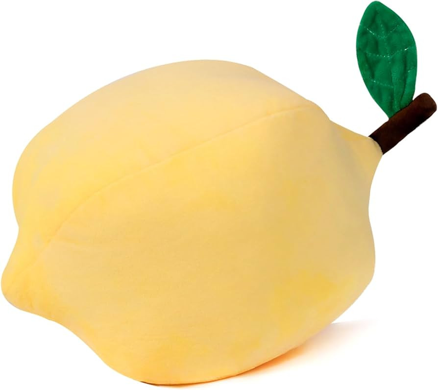 Marble Empire Lemon Plush Pillow, Fruit Decorations for Home, Summer Throw Pillows (Yellow) | Amazon (US)