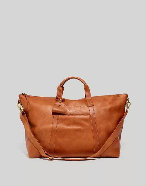 The Essential Overnight Bag in Leather | Madewell