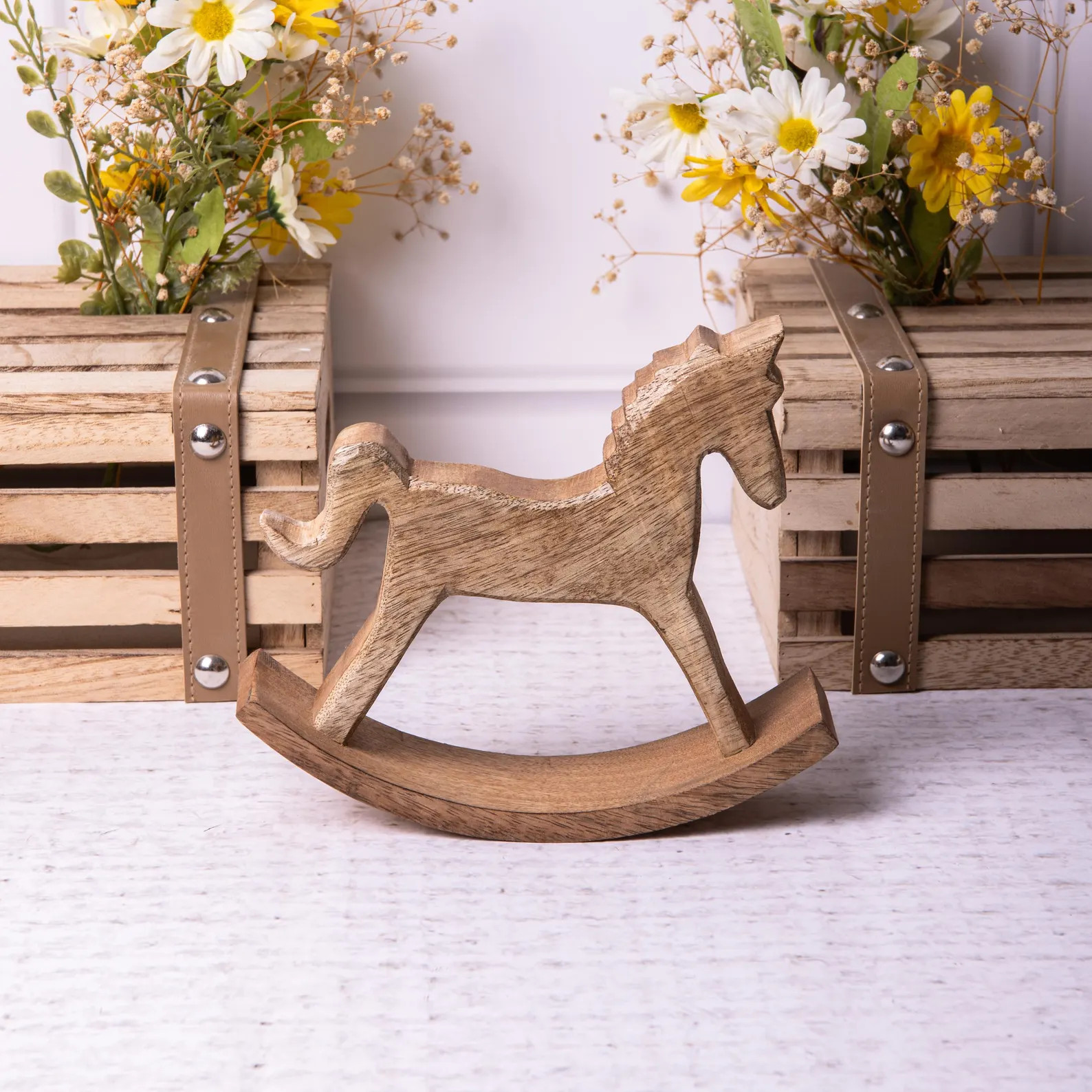 Vintage Wooden Small Rocking Horse Children's Traditional Baby Nursery Decor Gift | Etsy (Global)