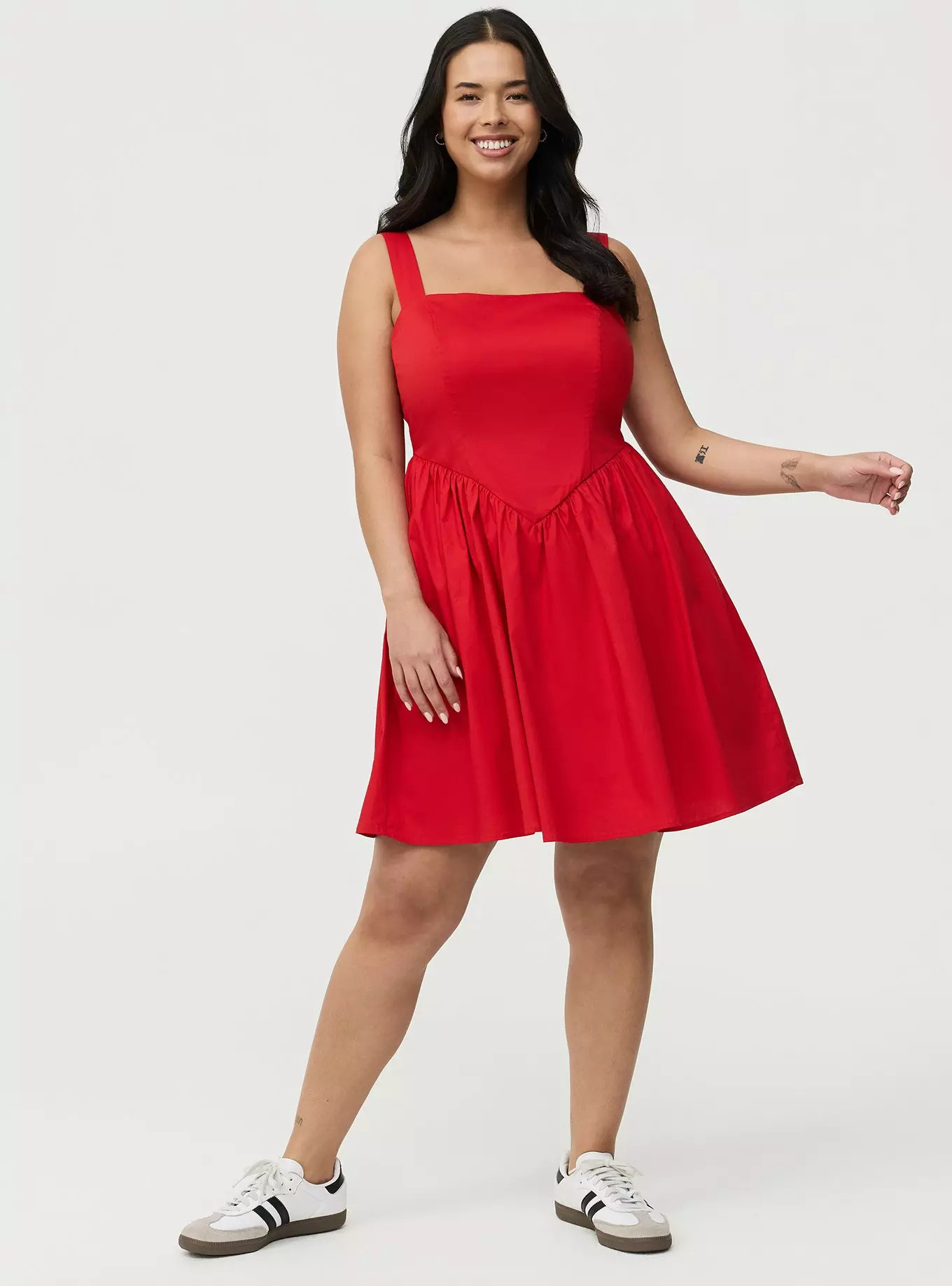 Basque Waist Mini Dress | Torrid (US & Canada)