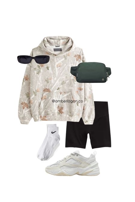 Abercrombie fall outfit 

Hoodie, biker shorts outfit, neutral fall Nike sneakers, sunglasses, comfy loungewear, lululemon belt bag 

#LTKGiftGuide #LTKstyletip #LTKSeasonal