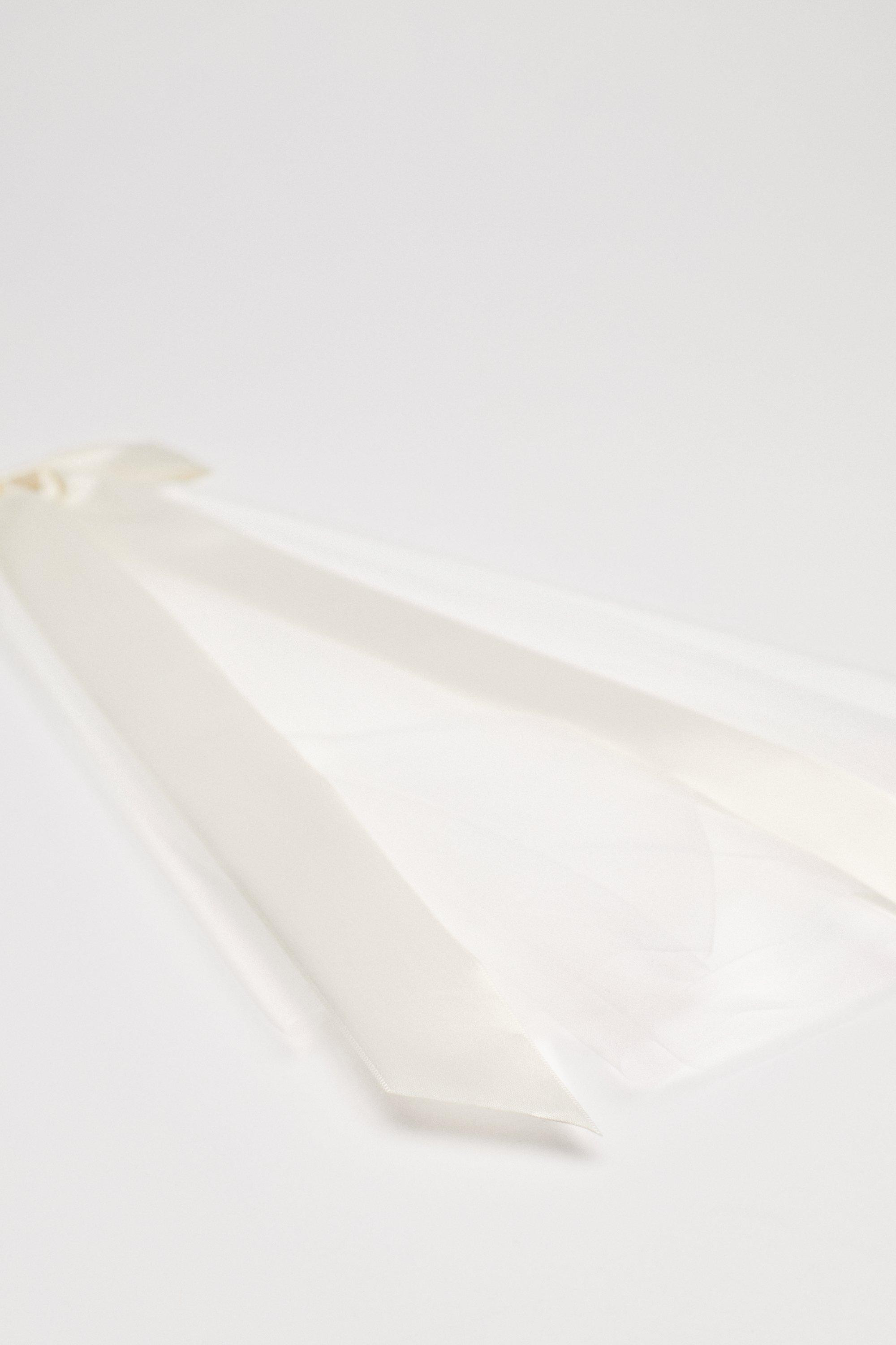 Bridal Satin Bow Hair Clip and Veil | Nasty Gal (US)