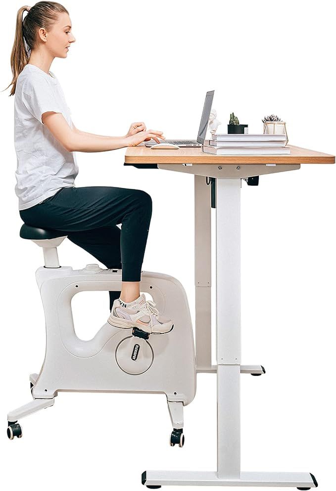 Famous Desk Bike Chair FlexiSpot Home Workstation Stand up Folding Exercise Desk Cycle Height Adj... | Amazon (US)
