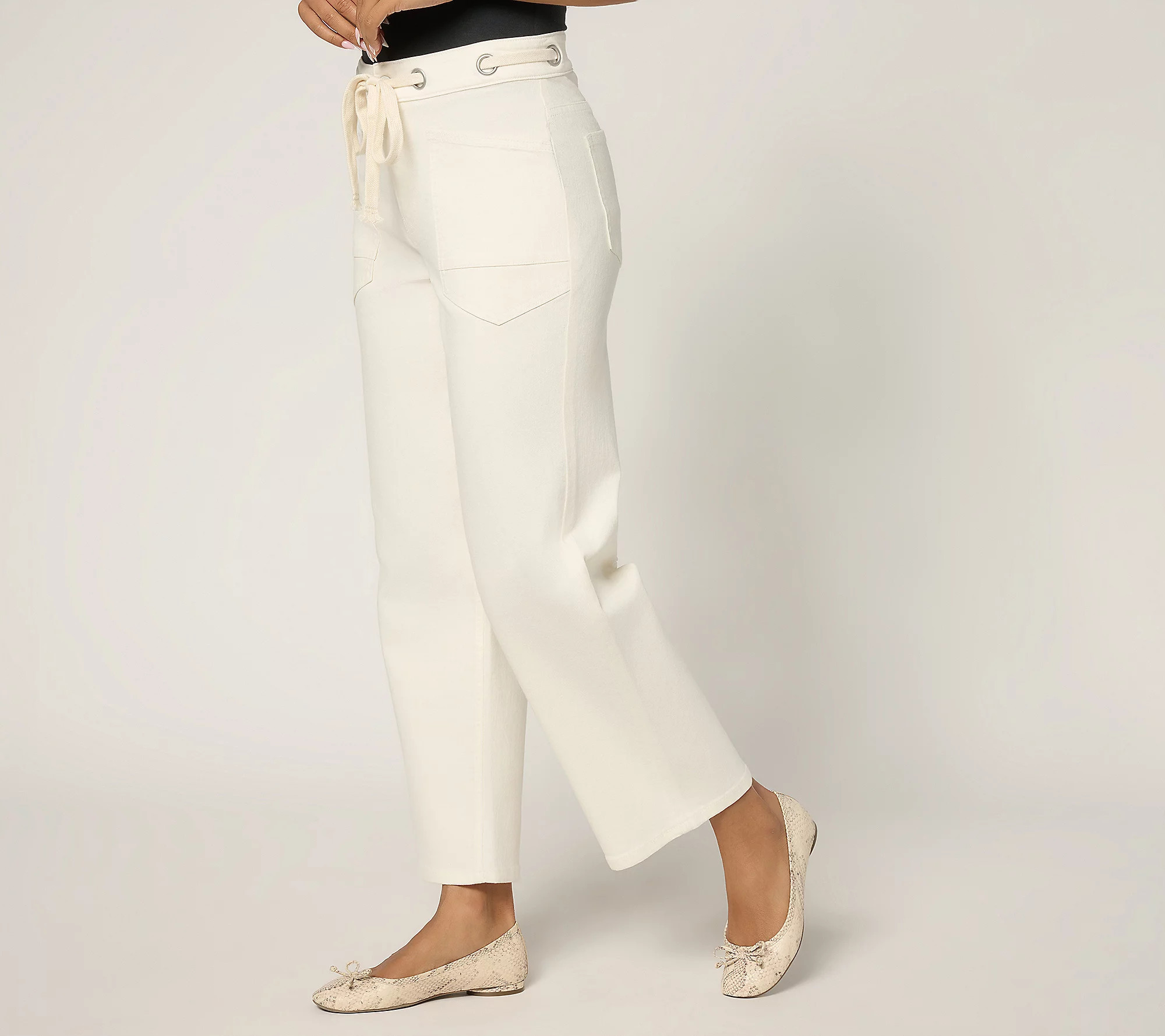 Me by Jennie Garth Reg Ankle Slight Barrel Jeans- Color | QVC