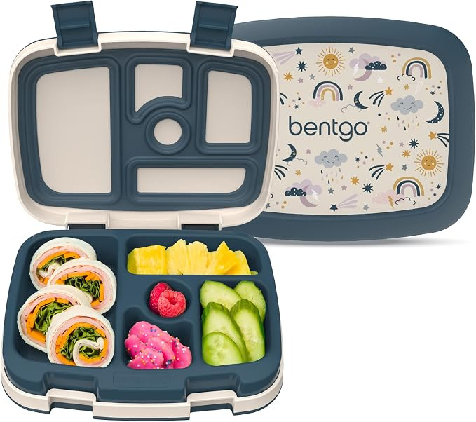 Bentgo Kids Prints Leak-Proof 5-Compartment Bento-Style Kids Lunch Box | Amazon (US)