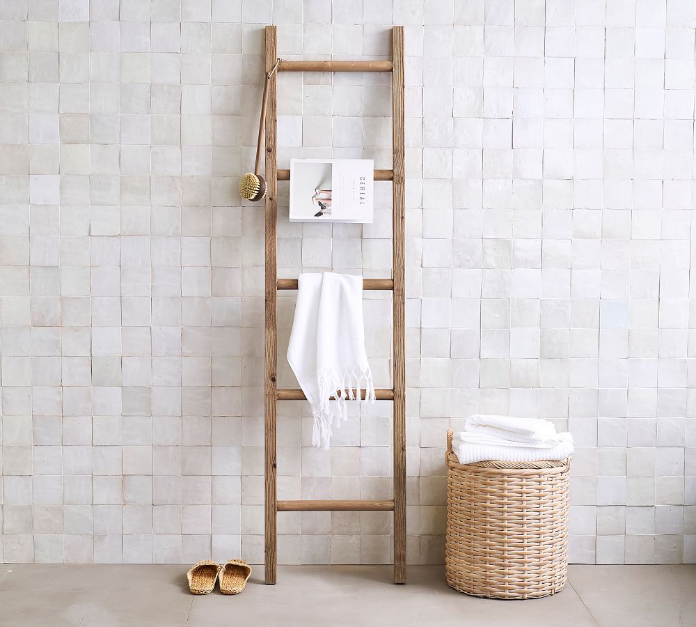 Rustic Reclaimed Wood Ladder, Tawney Pine | Pottery Barn (US)