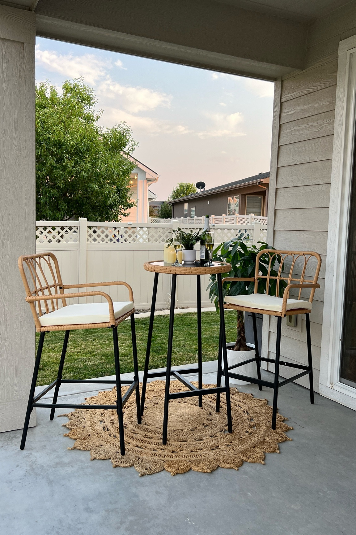 Patio Bar Set. Rattan Patio Bar Set

#LTKparties #LTKhome #LTKVideo