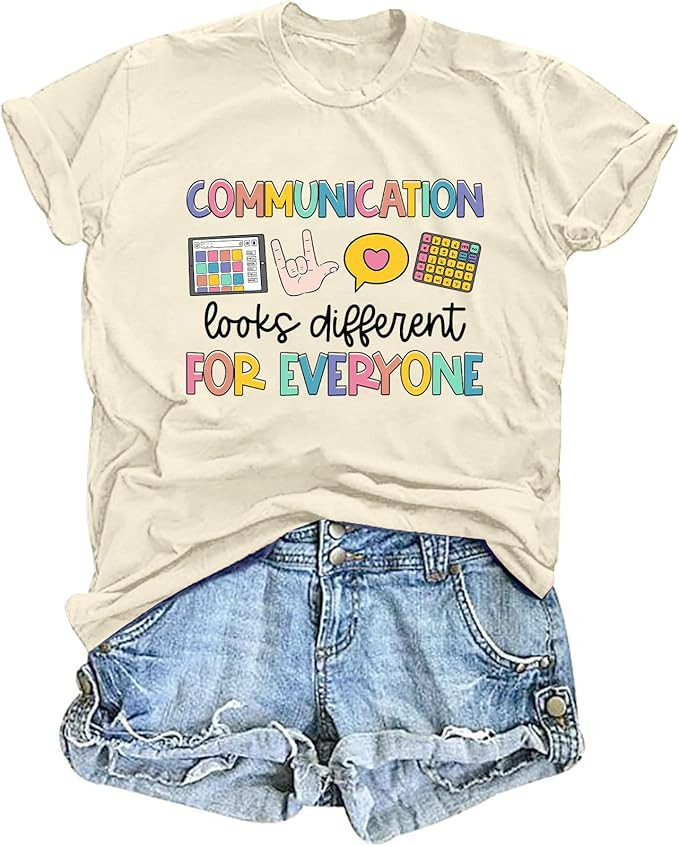Mental Health Shirts for Women Autism Awareness T-Shirt Teacher Speech Therapy Tee Autism Month T... | Amazon (US)