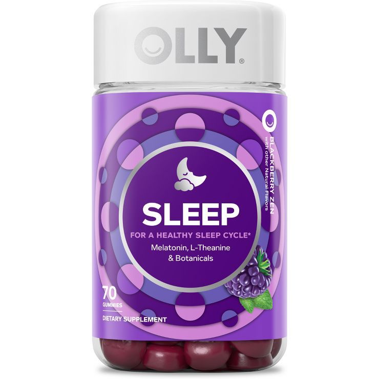 Olly Sleep Gummies with 3mg Melatonin - Blackberry Zen - 70ct | Target