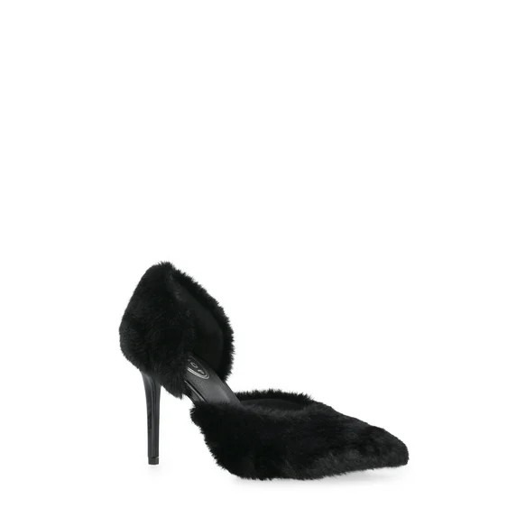 Scoop Women's Faux Fur Stiletto Heels | Walmart (US)