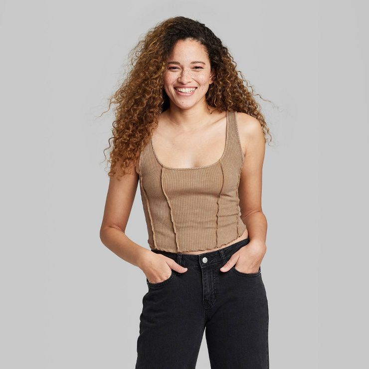 Women's Fitted Corset Tank Top - Wild Fable™ | Target
