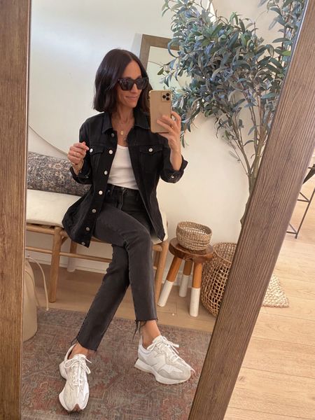 Black denim jacket and washed black jeans are both 25-30% off during the madewell sale. 
Jeans fit tts with great stretch 
Denim jacket is Tts with an oversized fit 
Sharing a few other favorites here 

#LTKstyletip #LTKsalealert