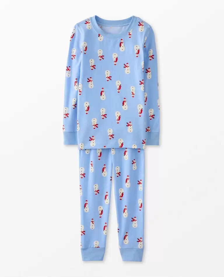 Kids Holiday Long John Pajama Set in HannaSoft™ | Hanna Andersson