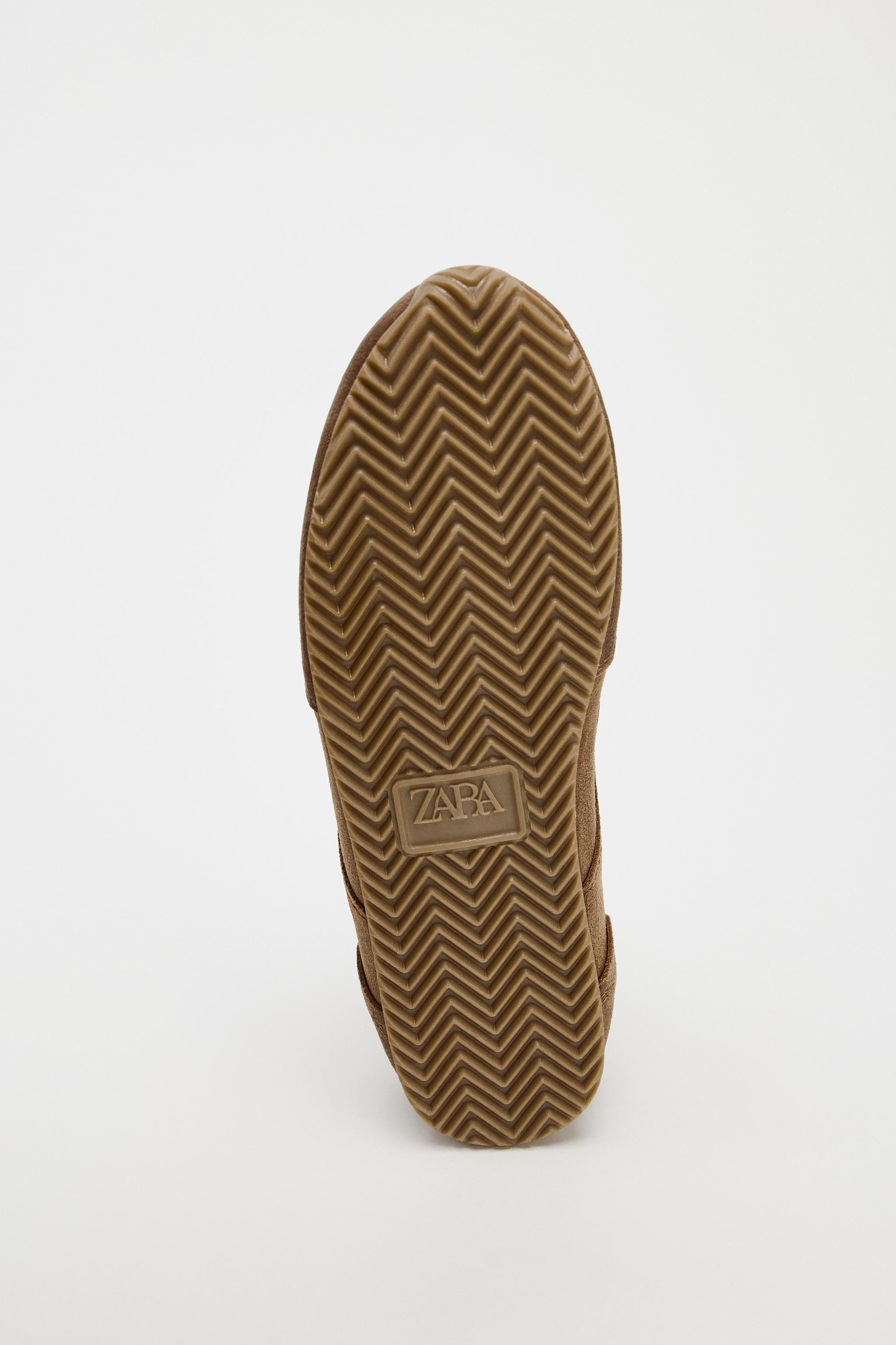 LEDER-SNEAKER MIT KONTRASTDETAILS | Zara DE