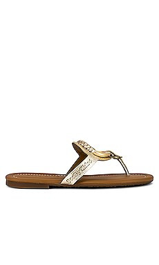 See By Chloe Hana Sandal in Gold from Revolve.com | Revolve Clothing (Global)
