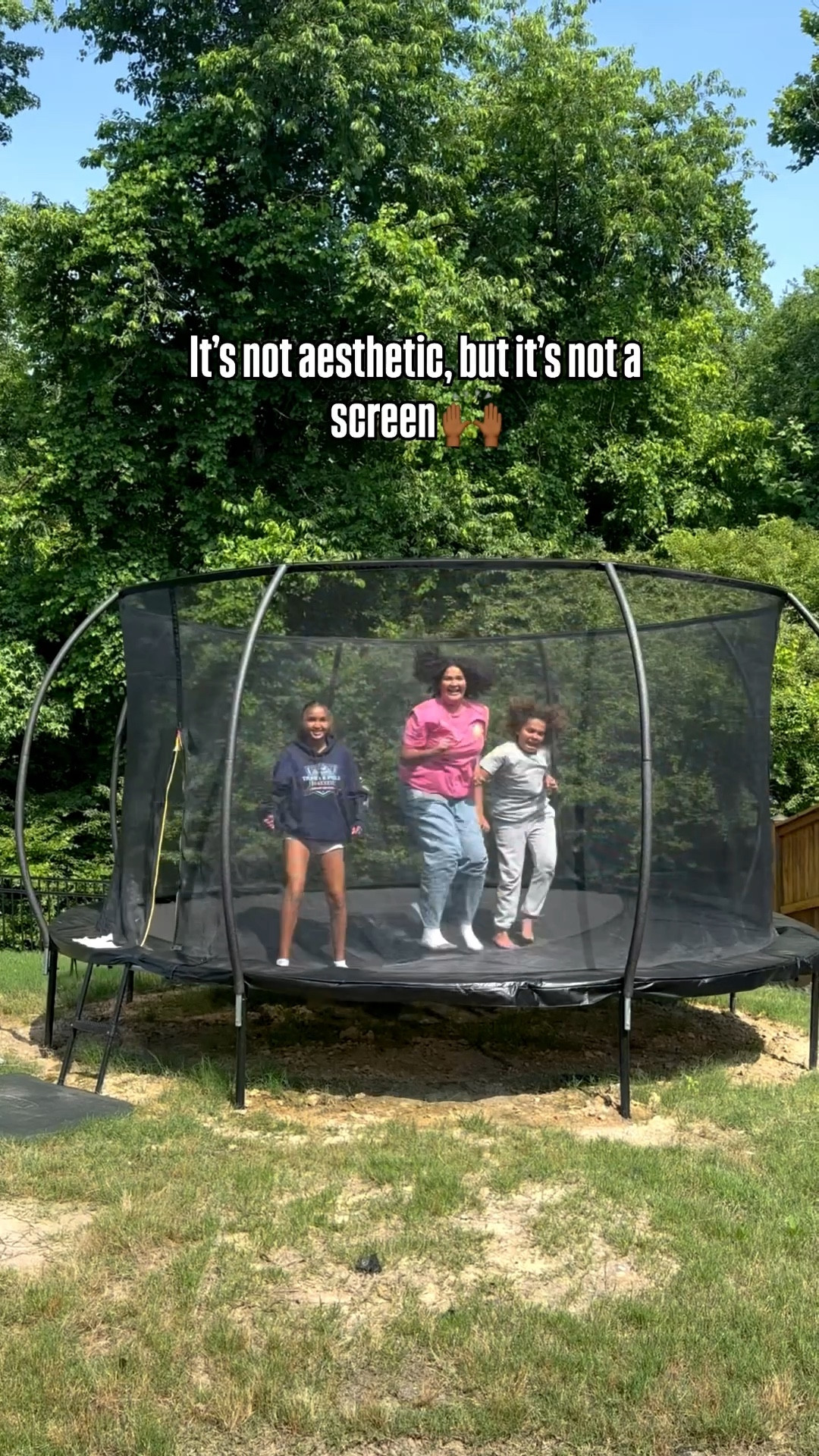 We’ve had this trampoline for one year and recommend it. And well, it’s not aesthetic. At least it’s all black, so it blends in a bit better. My kids have always loved a trampoline! 

#LTKSeasonal #LTKHome #LTKKids
