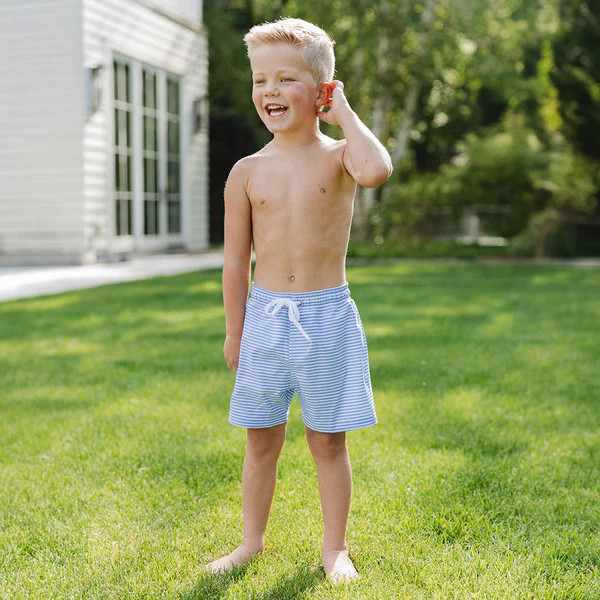 Sand Bar Blue Jr. Swim Trunks | Albion Fit