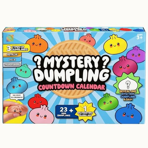 Dumpling Squishy Mystery Box Advent Calendar, 2026 Mini Squishies Dumplings Countdown Set Pack, 24 PCS Crazy Fun Bao Bun Random Surprise, Stress Anxiety Relief Sensory Fidget Gifts for Adults Teens | Amazon (US)