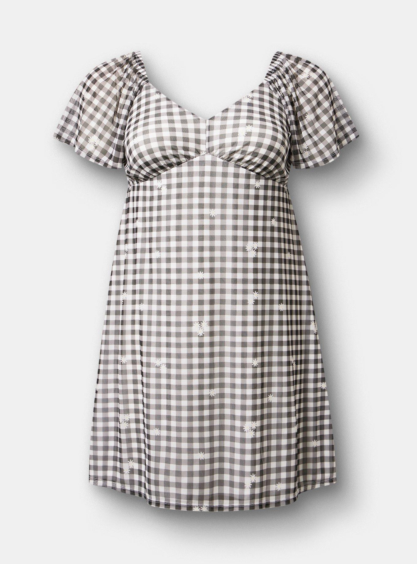 Flutter Sleeves Mesh Mini Dress | Torrid (US & Canada)