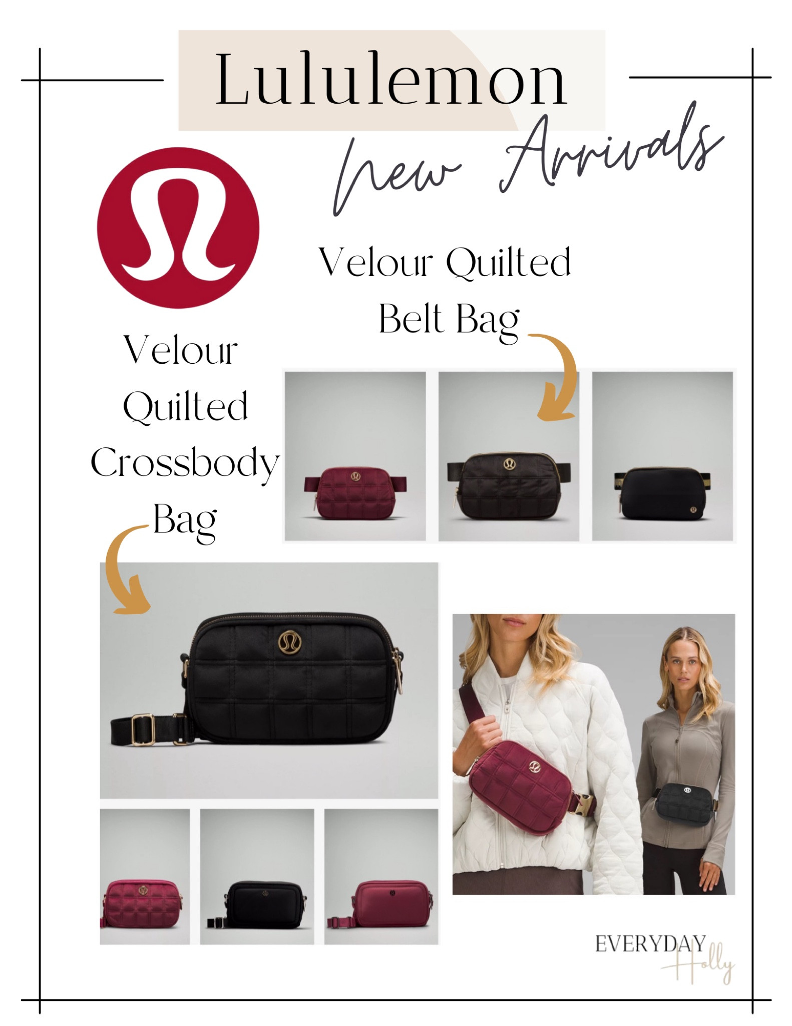 Lululemon new arrivals! This cute velour belt bag and velour Crossbody camera bag would make the best Christmas gift for moms, teens, tweens, babysitters…



#LTKGiftGuide #LTKSeasonal #LTKHoliday