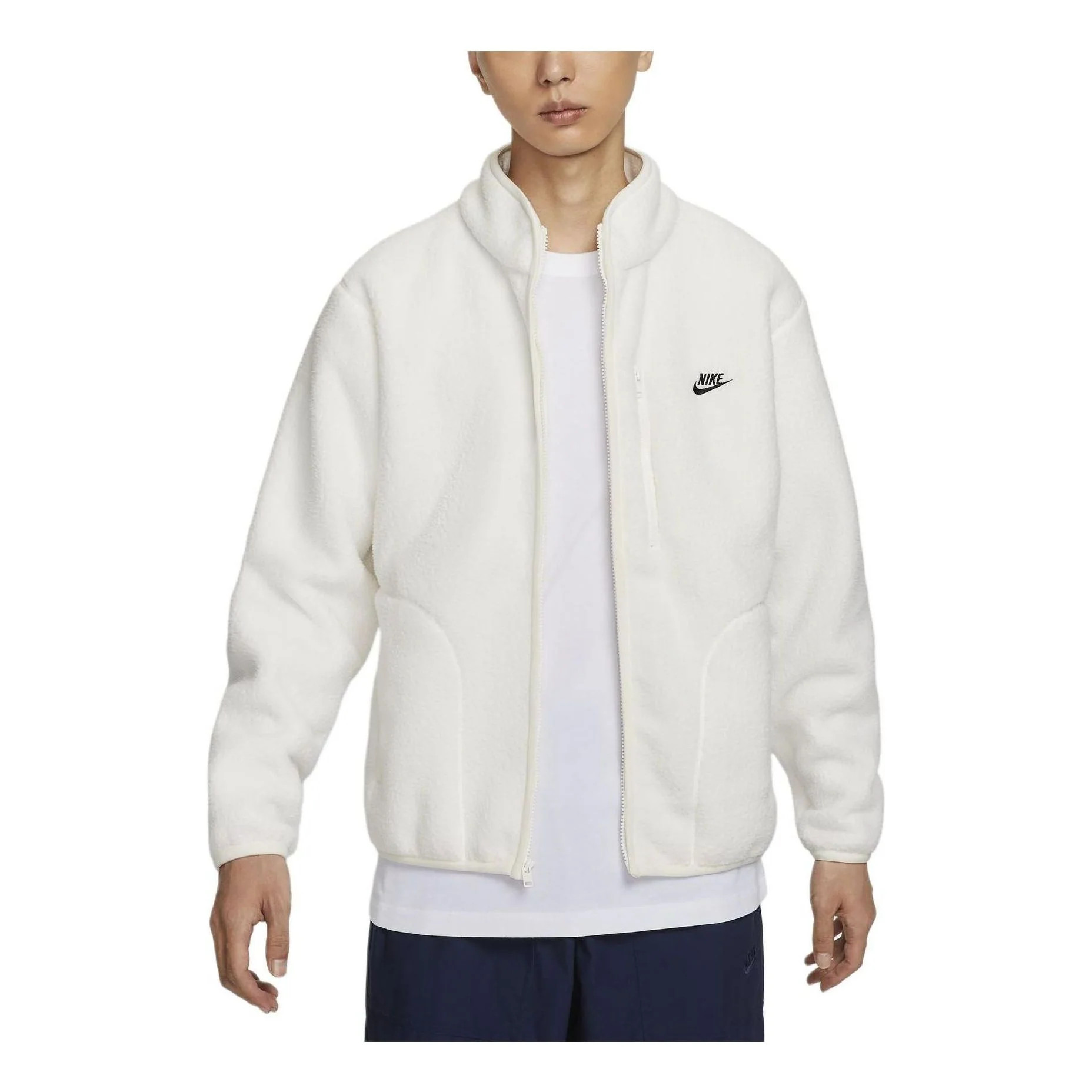 Nike Sportswear Club Fleece Jacket 'White' | KICKS CREW