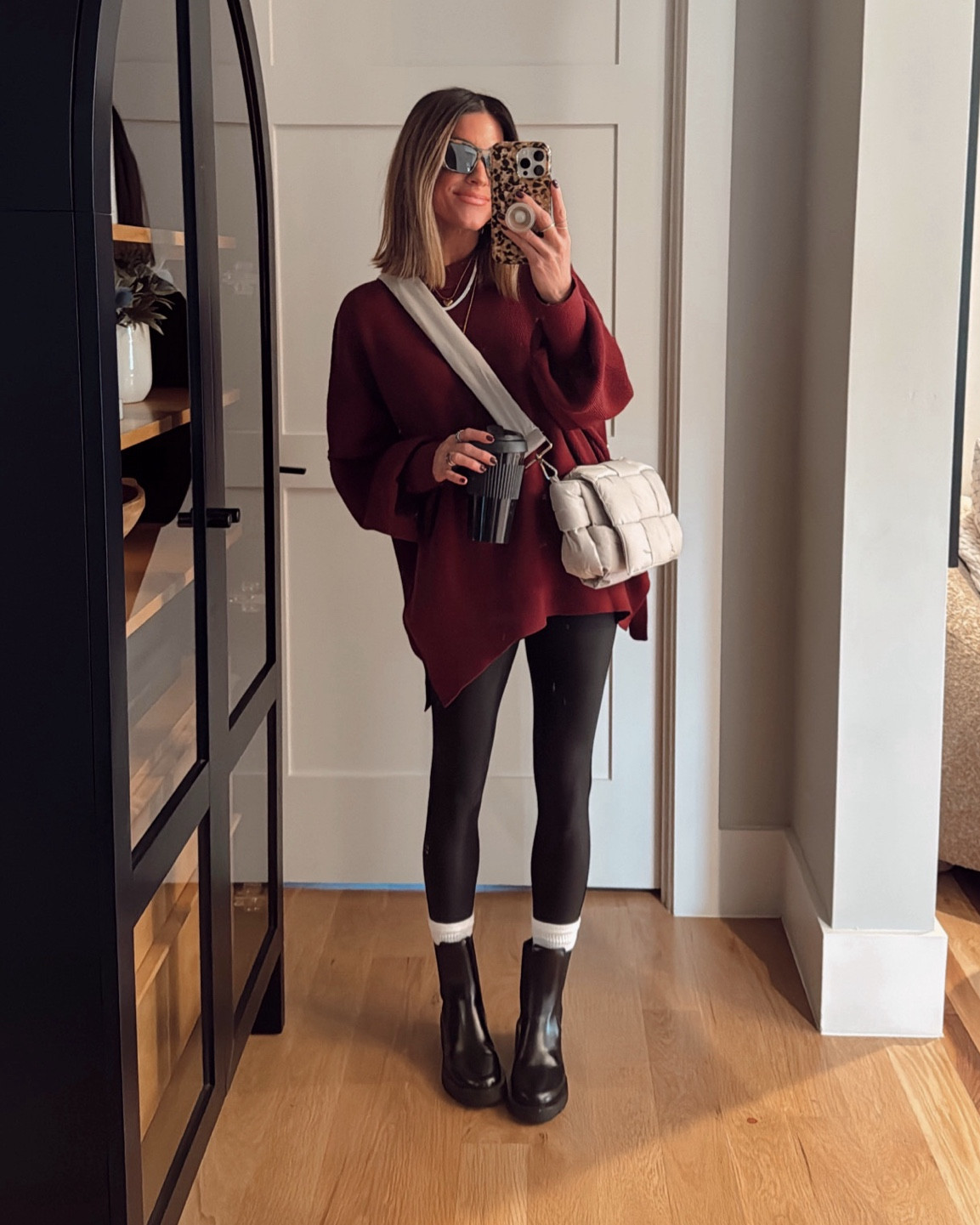 I loooove this look for less sweater so much! I sized up to a medium for a roomier fit and to wear with leggings. 🤎

#LTKFindsUnder100 #LTKFindsUnder50 #LTKStyleTip