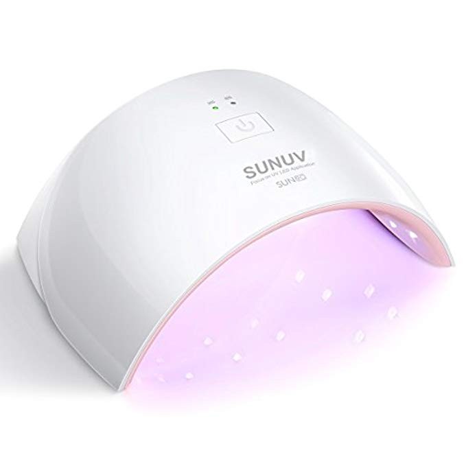 SUNUV 24W UV Light LED Nail Dryer Curing Lamp for Fingernail & Toenail Gels Based Polishes with Sens | Amazon (US)