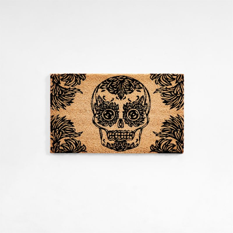 PATCH NYC Halloween Skull Doormat 18"x30" + Reviews | Crate & Barrel | Crate & Barrel