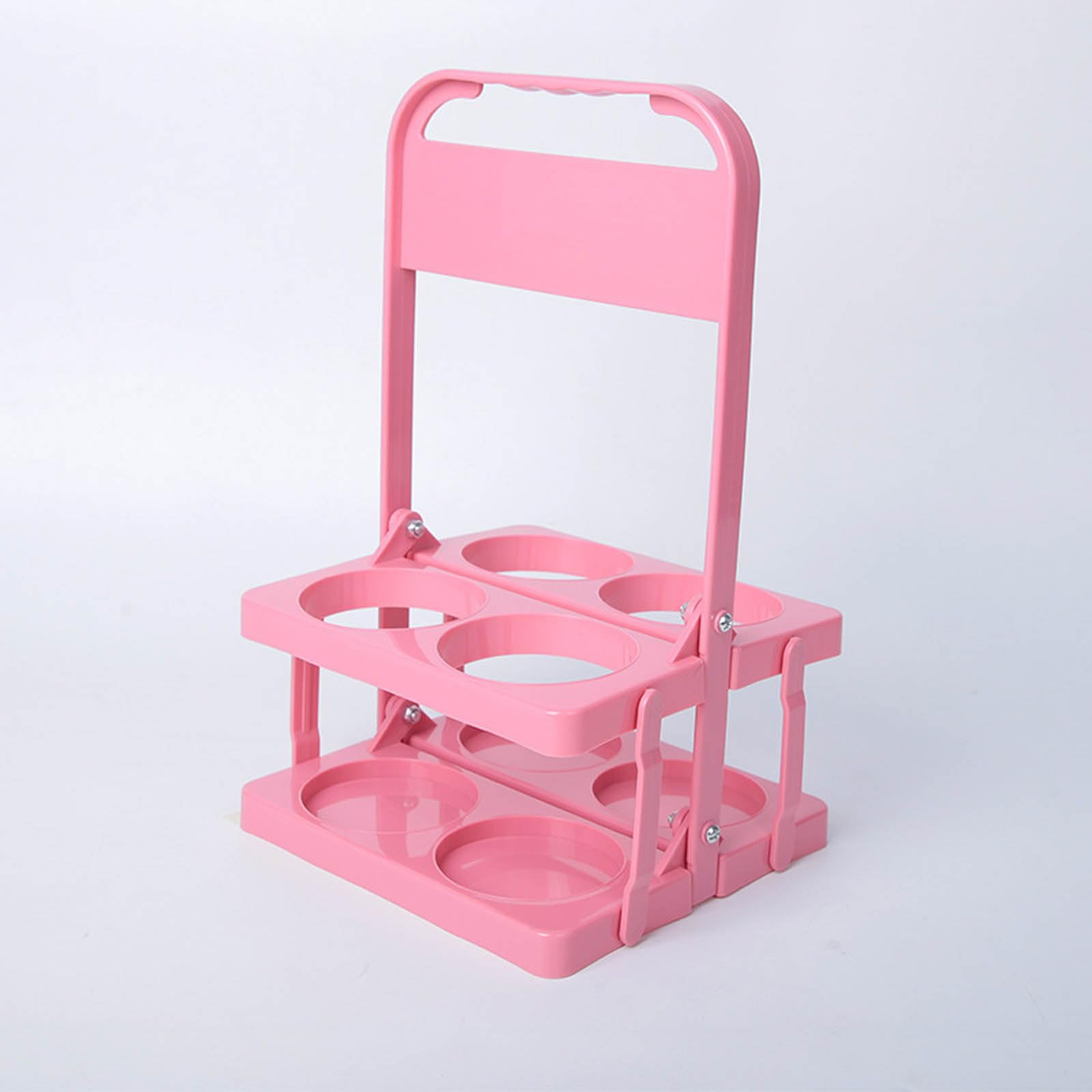 Foldable Plastic Beverage Carrier, Reusable Drink Holder with Handle, Drink Carrier for Delivery,... | Amazon (US)