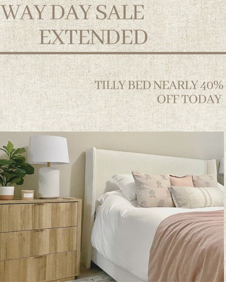 If you have been waiting for the Tilly bed to go on sale, your wait it is over! Wayfair has extended their Way Day sale through tonight! Save big on furniture, rugs, lamps and even Kohler faucets are up to 50% off. 

Zuma White. Tilly Bed. Sale. Bedroom inspiration. Over sized nightstands. Tall nightstands. 

#LTKsalealert #LTKFind #LTKhome