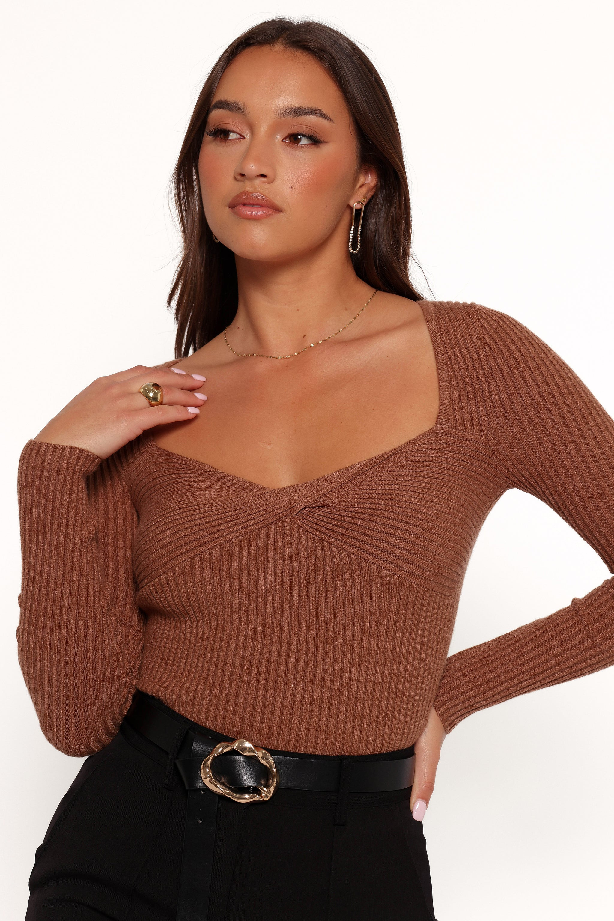 Akopo Long Sleeve Top - Cognac | Petal & Pup (US)