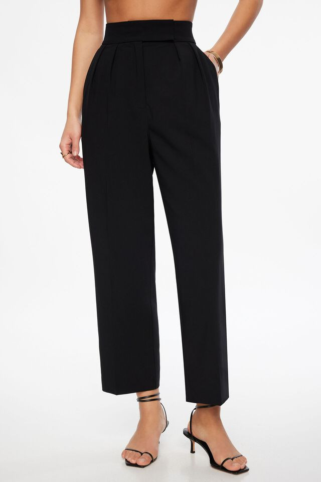 Pleated Carrot Pants | Dynamite Clothing